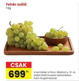 Spar Fehér szőlő ajánlat