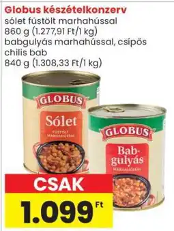 Spar Globus készételkonzerv ajánlat