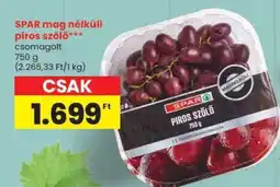 Spar SPAR mag nélküli piros szőlő ajánlat