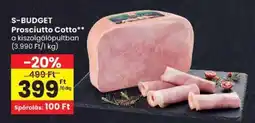 Spar S-BUDGET Prosciutto Cotto ajánlat