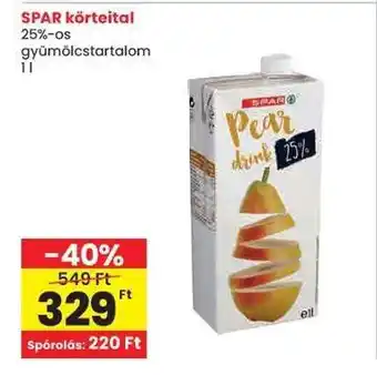 Spar SPAR körteital ajánlat