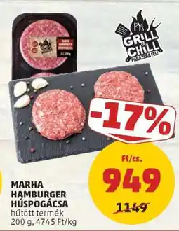 PENNY Marha Hamburger Húspogácsa ajánlat