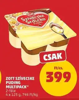 PENNY Zott Szívecske Puding Multipack ajánlat