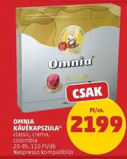 PENNY OMNIA KÁVÉKAPSZULA ajánlat