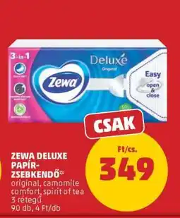 PENNY Zewa Deluxe papír zsebkendő ajánlat