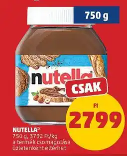 PENNY Nutella ajánlat