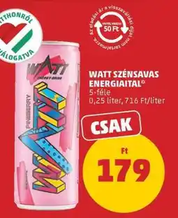 PENNY Watt Szénsavas Energiaital ajánlat