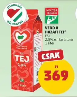 PENNY Vedd a Hazait Tej ajánlat
