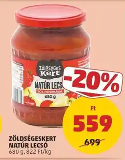 PENNY Zöldségeskert Natúr Lecsó ajánlat