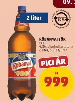 PENNY Kőbányai Sör ajánlat
