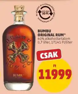 PENNY Bumbu Original rum ajánlat