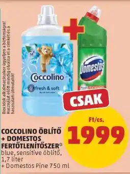 PENNY COCCOLINO ÖBLÍTŐ + DOMESTOS FERTŐTLENÍTŐSZER ajánlat