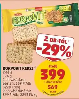 PENNY Korpovit Keksz ajánlat