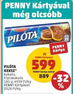 PENNY PILÓTA KEKSZ ajánlat