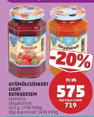 PENNY Gyümölcsöskert Light Extradzsem ajánlat