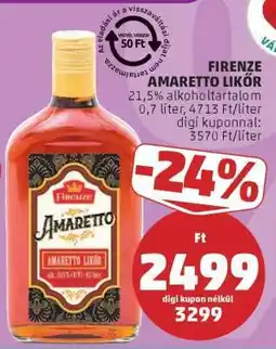 PENNY Firenze Amaretto Likőr ajánlat