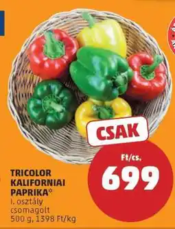 PENNY Tricolor kaliforniai paprika ajánlat
