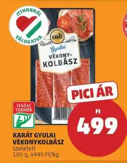 PENNY KARÁT Gyulai Vékonykolbász ajánlat