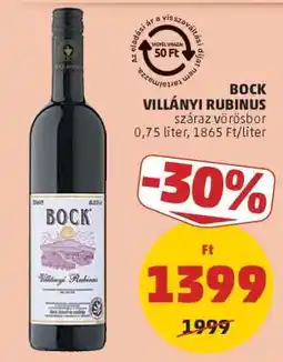 PENNY Bock Villányi Rubinus ajánlat