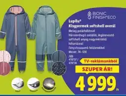 Lidl Lupilu Kisgyermek softshell overál ajánlat
