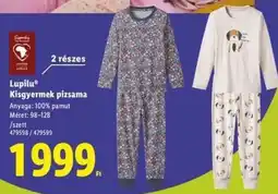 Lidl Lupilu Kisgyermek pizsama ajánlat