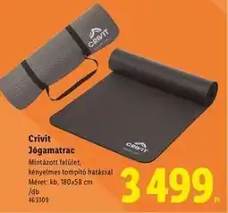 Lidl CRIVIT Jógamatrac ajánlat