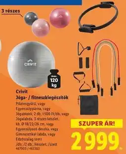 Lidl Crivit Jóga- / fitneszkiegészítők ajánlat