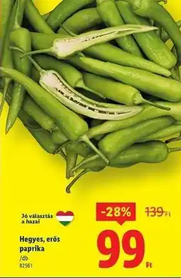 Lidl Hegyes erős paprika ajánlat