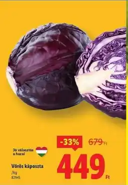 Lidl Vörös káposzta ajánlat
