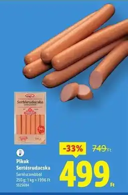 Lidl PIKOK Sertésrudacska ajánlat