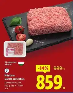 Lidl HÚSFARM Darált sertéshús ajánlat