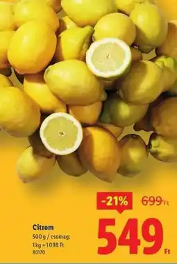 Lidl Citrom ajánlat