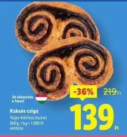 Lidl Kakaós csiga ajánlat