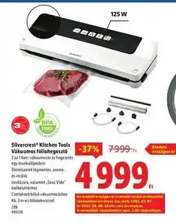 Lidl SILVERCREST KITCHEN TOOLS Vákuumos fóliahegesztő ajánlat