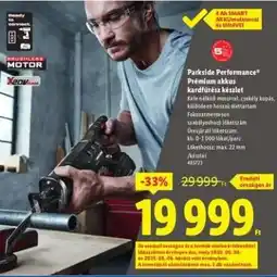 Lidl PARKSIDE PERFORMANCE Prémium akkus kardfűrész készlet ajánlat
