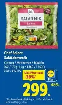 Lidl CHEF SELECT Salátakeverék ajánlat