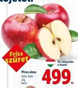 Lidl Piros alma ajánlat