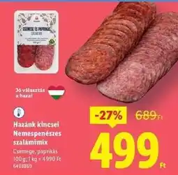 Lidl Hazánk kincsei Nemespenészes szalámimix ajánlat