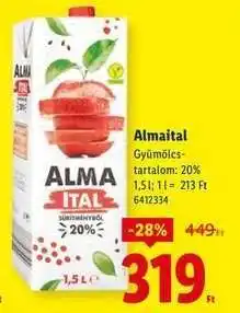 Lidl Almaital ajánlat