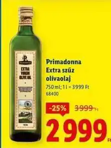 Lidl PRIMADONNA Extra szűz olívaolaj ajánlat