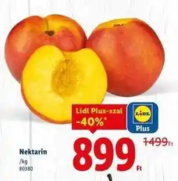 Lidl Nektarin ajánlat