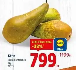 Lidl Körte ajánlat
