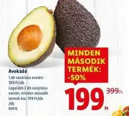 Lidl Avokádó ajánlat