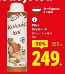 Lidl Pilos Kakaós ital ajánlat