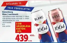 Lidl Kronenbourg Blanc / rosé búzasör ajánlat
