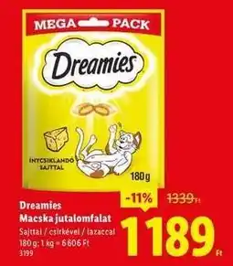 Lidl DREAMIES Macska jutalomfalat ajánlat