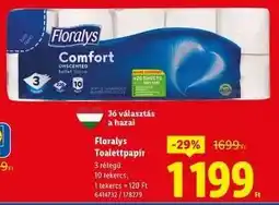 Lidl FLORALYS Toalettpapír ajánlat