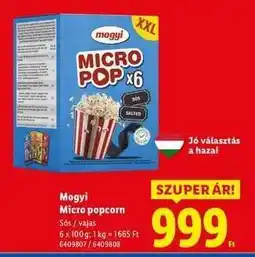 Lidl MOGYI Micro popcorn ajánlat