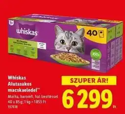Lidl Whiskas alutasakos macskaeledel ajánlat