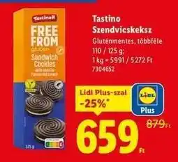 Lidl Tastino Szendvicskeksz ajánlat